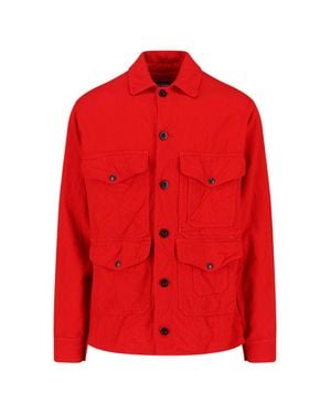 Junya Watanabe Wool-Acrylic Woven Shirt - Red