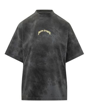 Palm Angels Graphic Crew Neck T-Shirt - Black