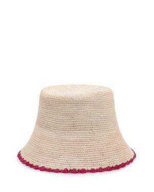 AMOR Y MEZCAL Bucket Hat With Intricate Weave For Ss26 - Natural