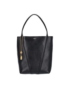 Chloé 100% Cow Leather Shoulder Bag - Black