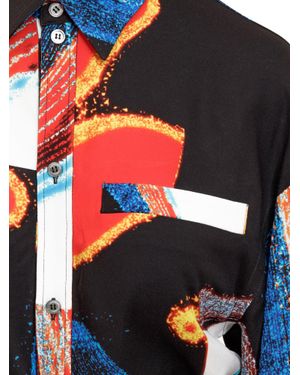 Ambush Stylish Stampaint Shirt - Blue