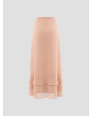 Simone Rocha Tiered Scalloped Hem Mini Skirt - White