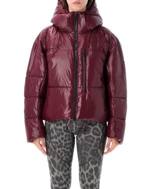 adidas By Stella McCartney Hooded Puffer Jacket With Zip Pockets - Red
