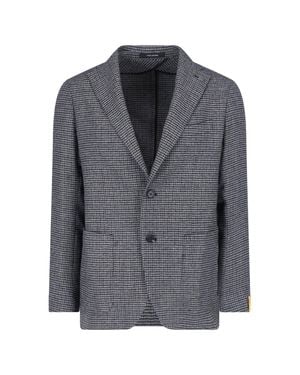 Tagliatore Tailored Wool Blazer Jacket For - Gray