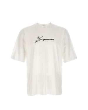 Jacquemus Organic Cotton Mini T-Shirt For - White