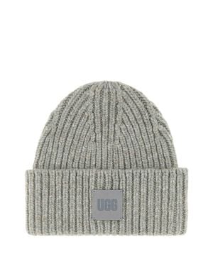 UGG Ribbed Knit Beanie Hat - Gray