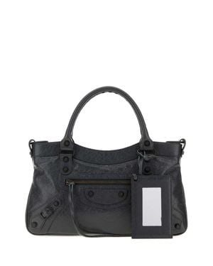 Balenciaga Le City First Mini Satchel Bag - Black