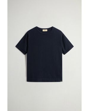 Woolrich Knit T-Shirt - Blue
