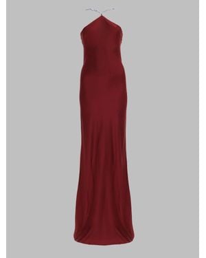 STAUD Halter Maxi Dress - Red