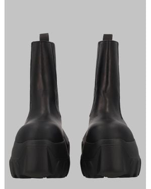 Rick Owens Inspired High-Top Boots For - Black