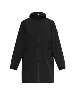 Stone Island Long Parka - Black