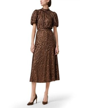 ROTATE BIRGER CHRISTENSEN Midi Dresses - Brown