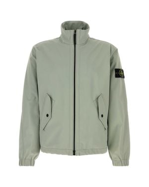 Stone Island Mock Collar Jacket - Green