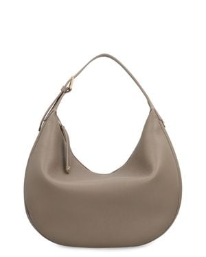 Celine Lulu Large Leather Hobo Bag - Gray