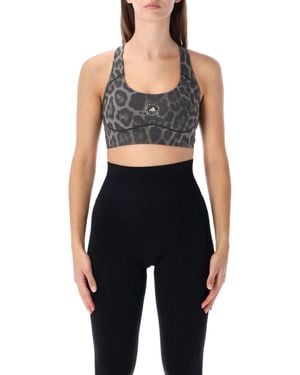 adidas By Stella McCartney Leopard Print Sports Bra - Black