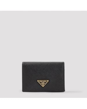 Prada Saffiano Wallet - Black