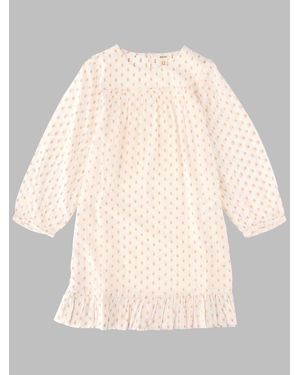 Bellerose Girls 100% Cotton Mini Dress - Natural