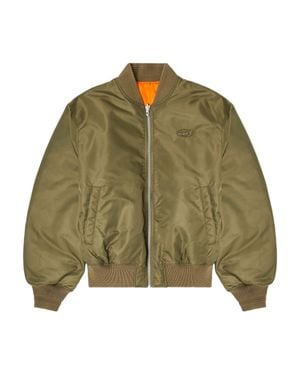 DIESEL Reversible Bomber Jacket - Green