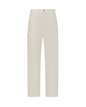 Willy Chavarria Front Closure Pants With Pockets - White
