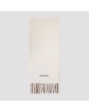 Jacquemus Alpaca Blend Scarf, 225Cm X 38Cm - Natural