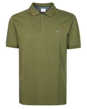 Sun 68 Contrast Pocket Polo For - Green
