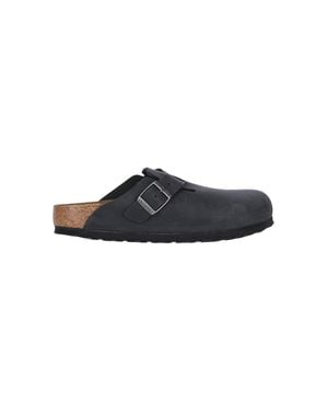 Birkenstock Cozy Leather Sandals - Black
