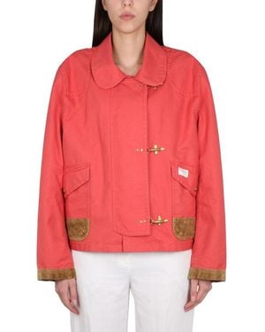 Fay Caban Jacket 3 Hooks - Red