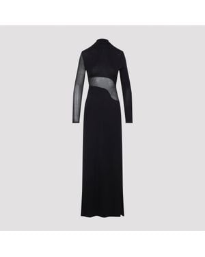 Alaïa Long Sleeve Dress - Black