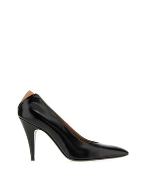 Jil Sander Alma Leather Pump Heels - Black