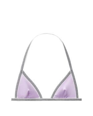 Versace Greek Motif Back Hook Closure Mini Dress - Purple