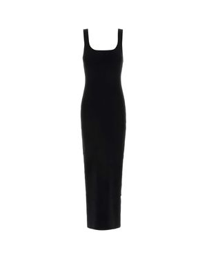 Entire studios Square Neck Knit Midi - Black