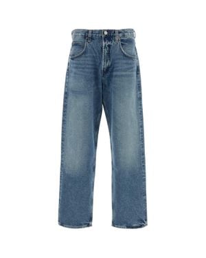 Agolde Straight-Leg Denim Jeans - Blue