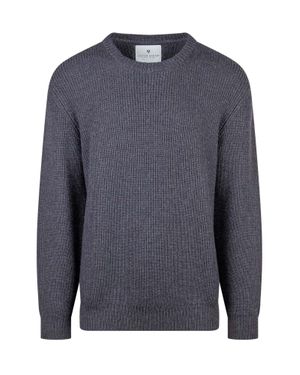 Seven Gauge Merino Knitwear Sweater - Blue