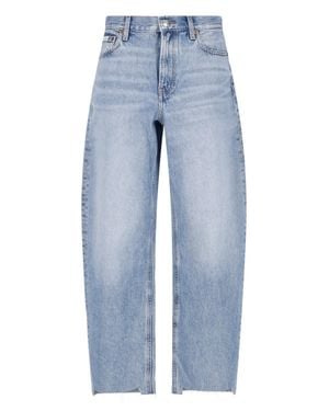 Calvin Klein High-Waist Wide-Leg Jeans - Blue