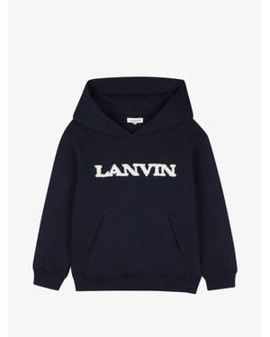 Lanvin Mini Cotton T-Shirt For Boys - Blue
