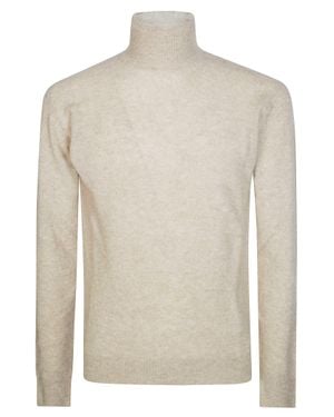 Altea Cashmere Merino Turtleneck Sweater - White