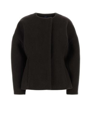Soeur Dark Cotton Blend France Jacket - Black