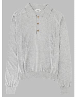 Versace Medusa-Emblem Knit Sweater - Gray