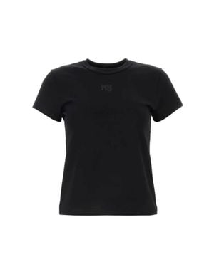 T By Alexander Wang Alexanderwang. T Essential Shrunk T-Shirt - Black