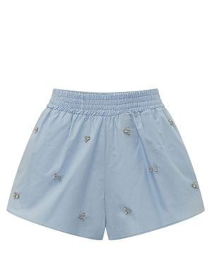 A PAPER KID Mini Relaxed Fit Shorts - Blue