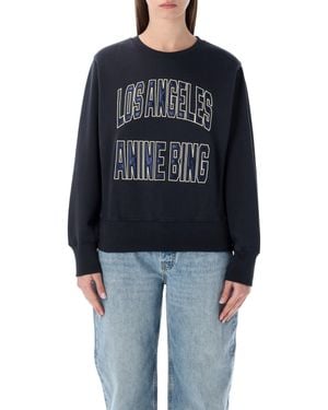 Anine Bing Mini Shrunken Graphic Tee - Blue