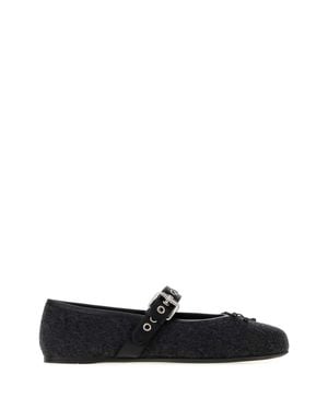 Miu Miu Ballerina Flats - Black