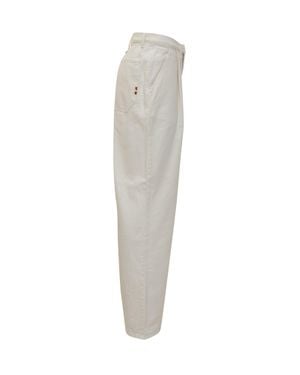 AMISH Straight Leg Pants - White