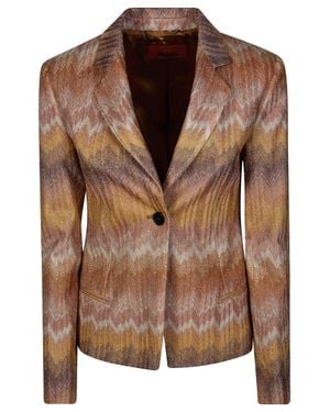 Missoni Chevron Blazer - Brown