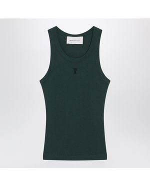Ami Paris Bottle Ami De Coeur Tank Top - Green