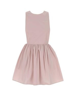 Miu Miu Poplin Mini Dress - Pink