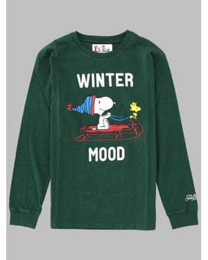 MC2 Saint Barth Kids Luton Jr Sled Mood 51 Graphic Sweater - Green