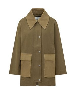 Ganni Workwear Canvas Jacket - Green