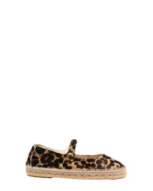 Manebí Leopard Print Slip-On Espadrilles - Brown