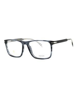 David Beckham Db 1124 Striped Eyeglasses - Black